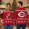 cincinnati reds snoopy christmas lights ugly christmas sweater
