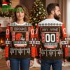 Cleveland Browns Football Field Custom Name And Number Ugly Christmas Sweater 1 cleveland browns football field custom name and number ugly christmas sweater