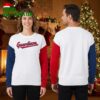 cleveland guardians retro color block logo ugly christmas sweater
