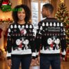 Cleveland Guardians Snoopy Baseball Logo Snowmen Ugly Christmas Sweater 1 cleveland guardians snoopy baseball logo snowmen ugly christmas sweater