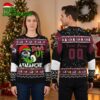 colorado avalanche grinch drink up custom name and number ugly christmas sweater