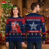 Columbus Blue Jackets Dabbing Santa Claus Ugly Christmas Sweater 1 columbus blue jackets dabbing santa claus ugly christmas sweater