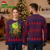 columbus blue jackets grinch hugging christmas wreath ugly christmas sweater