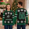 dallas stars snowflake personalized custom name and number ugly christmas sweater