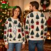 Dave Matthews Band Dancer Logo Christmas Trees And Red Gift Boxes Ugly Christmas Sweater 1 dave matthews band dancer logo christmas trees and red gift boxes ugly christmas sweater