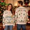 Dave Matthews Band Dancing Logo Bells And Reindeer Ugly Christmas Sweater 1 dave matthews band dancing logo bells and reindeer ugly christmas sweater