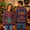 Dave Matthews Band UFO Abduction Fire Dancer Winged Eye Ugly Christmas Sweater 2 dave matthews band ufo abduction fire dancer winged eye ugly christmas sweater