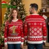 Detroit Red Wings Grinch Santa Hat Logo Ugly Christmas Sweater 1 detroit red wings grinch santa hat logo ugly christmas sweater