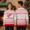 Detroit Red Wings Hockey Rink Custom Name And Number Ugly Christmas Sweater 2 detroit red wings hockey rink custom name and number ugly christmas sweater