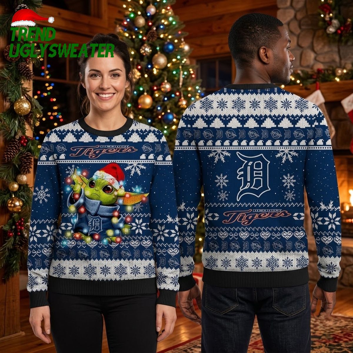 detroit tigers baby yoda christmas lights ugly christmas sweater detroit tigers baby yoda christmas lights ugly christmas sweater