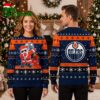 edmonton oilers dabbing santa claus ugly christmas sweater