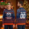 Edmonton Oilers Ice Rink Logo Custom Name And Number Ugly Christmas Sweater 2 edmonton oilers ice rink logo custom name and number ugly christmas sweater
