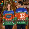 Florida Gators Alligator Mascot Custom Name And Number Ugly Christmas Sweater 2 florida gators alligator mascot custom name and number ugly christmas sweater