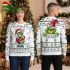 Green Bay Packers Grinch Football Santa Hat Ugly Christmas Sweater 2 green bay packers grinch football santa hat ugly christmas sweater