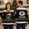 Green Bay Packers Grinch Hand Personalized Custom Name Ugly Christmas Sweater 1 green bay packers grinch hand personalized custom name ugly christmas sweater