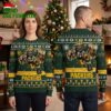 Green Bay Packers Rushing Football Player Number 10 Ugly Christmas Sweater 2 green bay packers rushing football player number 10 ugly christmas sweater