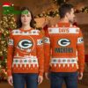 Green Bay Packers Santa Sleigh Davis Ugly Christmas Sweater 2 green bay packers santa sleigh davis ugly christmas sweater
