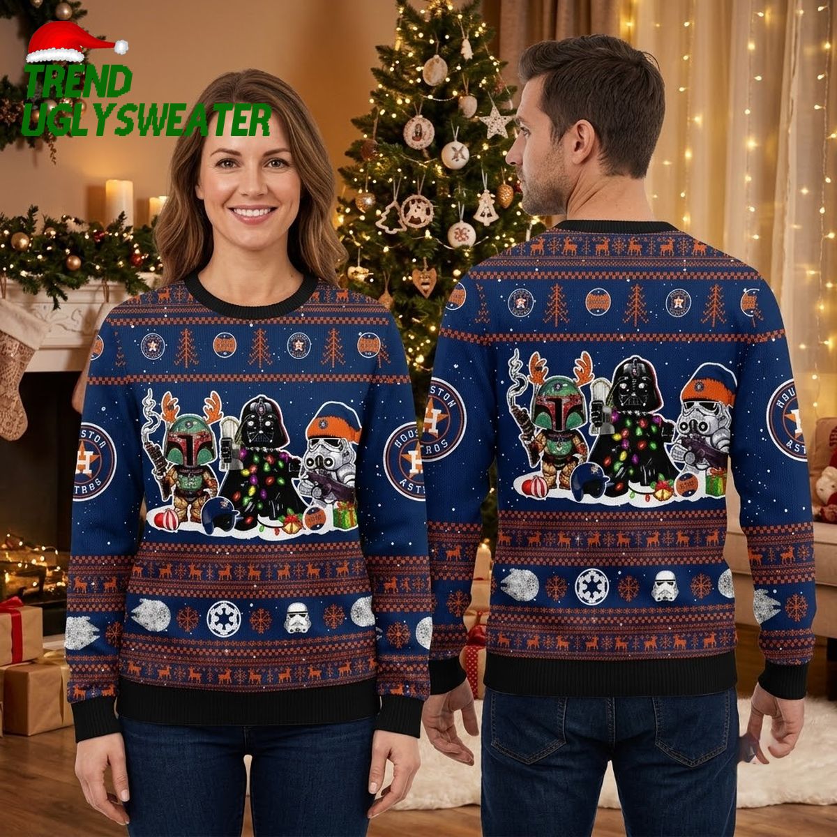 houston astros darth vader and boba fett christmas ugly christmas sweater houston astros darth vader and boba fett christmas ugly christmas sweater