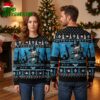 jack skellington tampa bay rays baseball player black and blue ugly christmas sweater