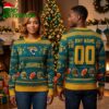 Jacksonville Jaguars Custom Name And Number Football Pattern Ugly Christmas Sweater 1 jacksonville jaguars custom name and number football pattern ugly christmas sweater