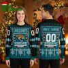 Jacksonville Jaguars Football Field Custom Name And Number Ugly Christmas Sweater 1 jacksonville jaguars football field custom name and number ugly christmas sweater