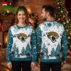 Jacksonville Jaguars Jaguar Head Logo Snowy Forest Ugly Christmas Sweater 1 jacksonville jaguars jaguar head logo snowy forest ugly christmas sweater