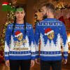 kansas city royals santa hat logo snowy ugly christmas sweater