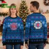 LA Clippers Basketball Logo Snowflake Pattern Ugly Christmas Sweater 2 la clippers basketball logo snowflake pattern ugly christmas sweater