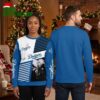 Los Angeles Dodgers Baseball Skull Blue White Ugly Christmas Sweater 1 los angeles dodgers baseball skull blue white ugly christmas sweater