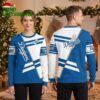 Los Angeles Dodgers Baseball Striped Ugly Christmas Sweater 1 los angeles dodgers baseball striped ugly christmas sweater
