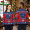 Los Angeles Dodgers Custom Name Baseball Logo Ugly Christmas Sweater 1 los angeles dodgers custom name baseball logo ugly christmas sweater