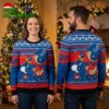 los angeles dodgers snoopy and woodstock ugly christmas sweater