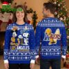 los angeles lakers dodgers city of champions mickey snoopy ugly christmas sweater