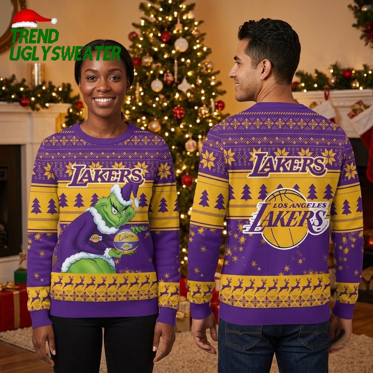 los angeles lakers grinch basketball ugly christmas sweater los angeles lakers grinch basketball ugly christmas sweater