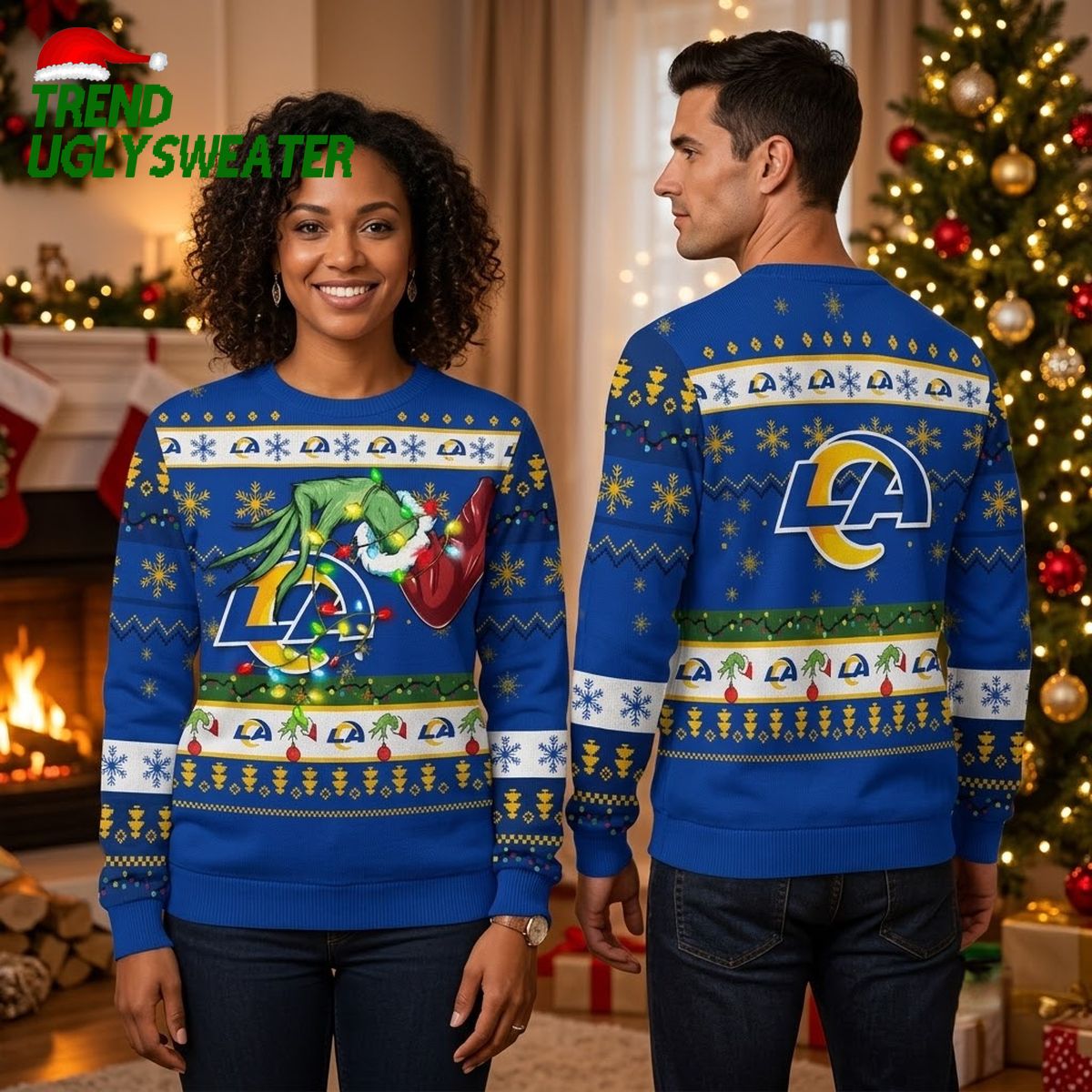 los angeles rams grinch hand holding logo christmas ugly christmas sweater los angeles rams grinch hand holding logo christmas ugly christmas sweater