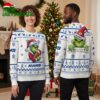 Los Angeles Rams Grinch Santa Hats Ugly Christmas Sweater 2 los angeles rams grinch santa hats ugly christmas sweater