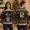 marques colston 12 new orleans saints football helmet ugly christmas sweater