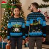 Miami Marlins Baby Yoda Holding Baseball Ugly Christmas Sweater 2 miami marlins baby yoda holding baseball ugly christmas sweater