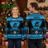 Miami Marlins Custom Name Logo And Baseball Ugly Christmas Sweater 2 miami marlins custom name logo and baseball ugly christmas sweater