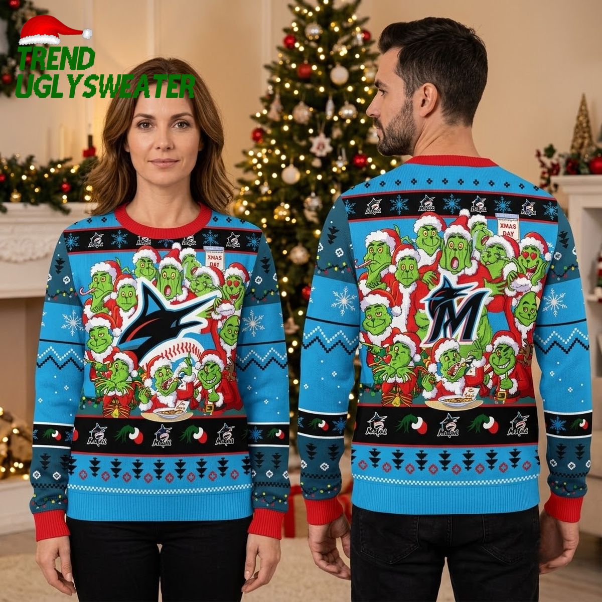 miami marlins grinch santa christmas ugly christmas sweater miami marlins grinch santa christmas ugly christmas sweater
