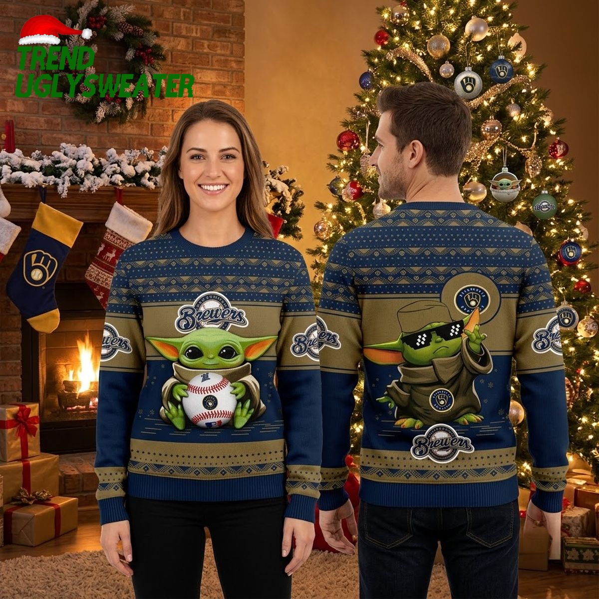 milwaukee brewers baby yoda holding baseball ugly christmas sweater milwaukee brewers baby yoda holding baseball ugly christmas sweater