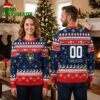 Milwaukee Brewers Custom Name And Number Reindeer Ugly Christmas Sweater 2 milwaukee brewers custom name and number reindeer ugly christmas sweater