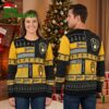 milwaukee brewers patchwork pattern ugly christmas sweater