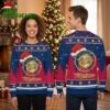 minnesota twins santa hat logo ugly christmas sweater