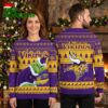 minnesota vikings football grinch christmas ugly sweater