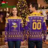 Minnesota Vikings Personalized Any Name And Number Ugly Christmas Sweater 2 minnesota vikings personalized any name and number ugly christmas sweater