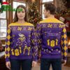 Minnesota Vikings Santa Hat Mascot And Gift Boxes Ugly Christmas Sweater 1 minnesota vikings santa hat mascot and gift boxes ugly christmas sweater