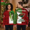 minnesota wild grinch and scooby doo christmas characters ugly christmas sweater