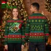 Minnesota Wild Grinch Hand Christmas Lights Ugly Christmas Sweater 1 minnesota wild grinch hand christmas lights ugly christmas sweater