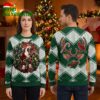 Minnesota Wild Pug Dog Reindeer Wreath Ugly Christmas Sweater 1 minnesota wild pug dog reindeer wreath ugly christmas sweater